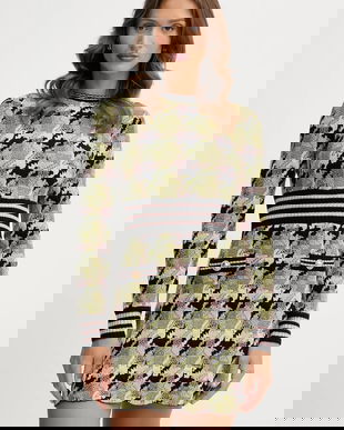 Silvian Heach rochie AGVA culoarea verde, mini, evazați, GPA25272VE