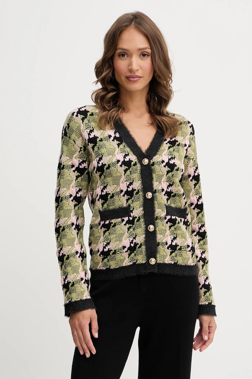 Silvian Heach cardigan din amestec de lână OZDOGAN culoarea verde, GPA25270CD