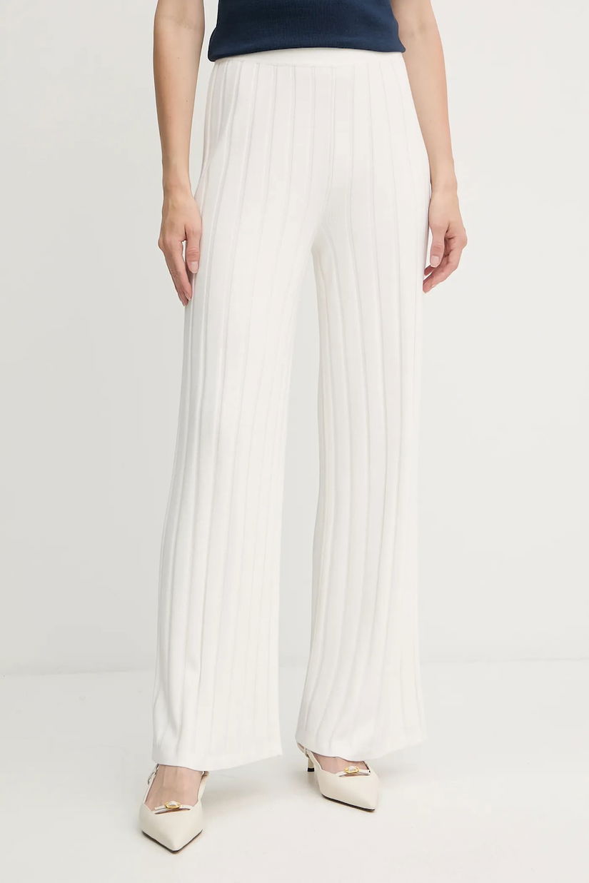 MM pantaloni de trening TEMA culoarea alb, uni, 2526336017600
