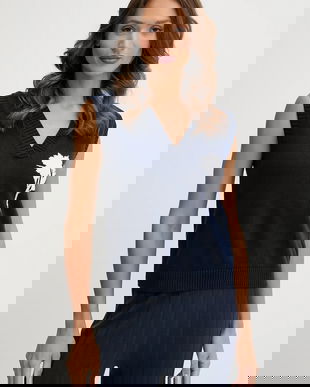 MM vestă din bumbac BACIO culoarea bleumarin, light, 2526356017600