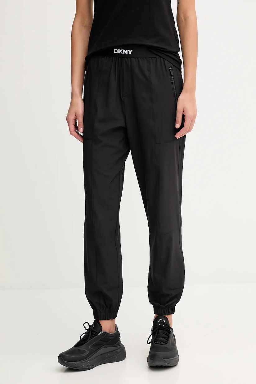 Dkny pantaloni de trening culoarea negru, uni, DP5P3644