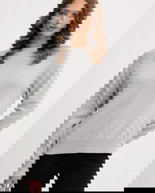 MM pulover de lână EBANO culoarea gri, light, 2526366148600