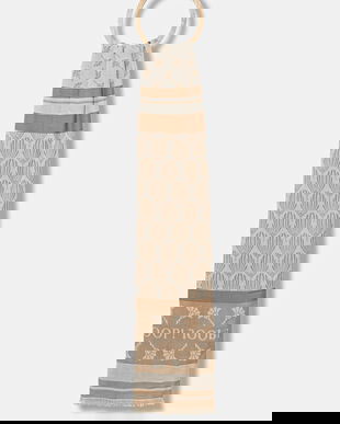 Joop! fular culoarea bej, cu imprimeu, 30047766