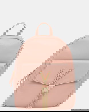 Valentino Bags rucsac culoarea roz, mic, cu imprimeu, VBS9AK20