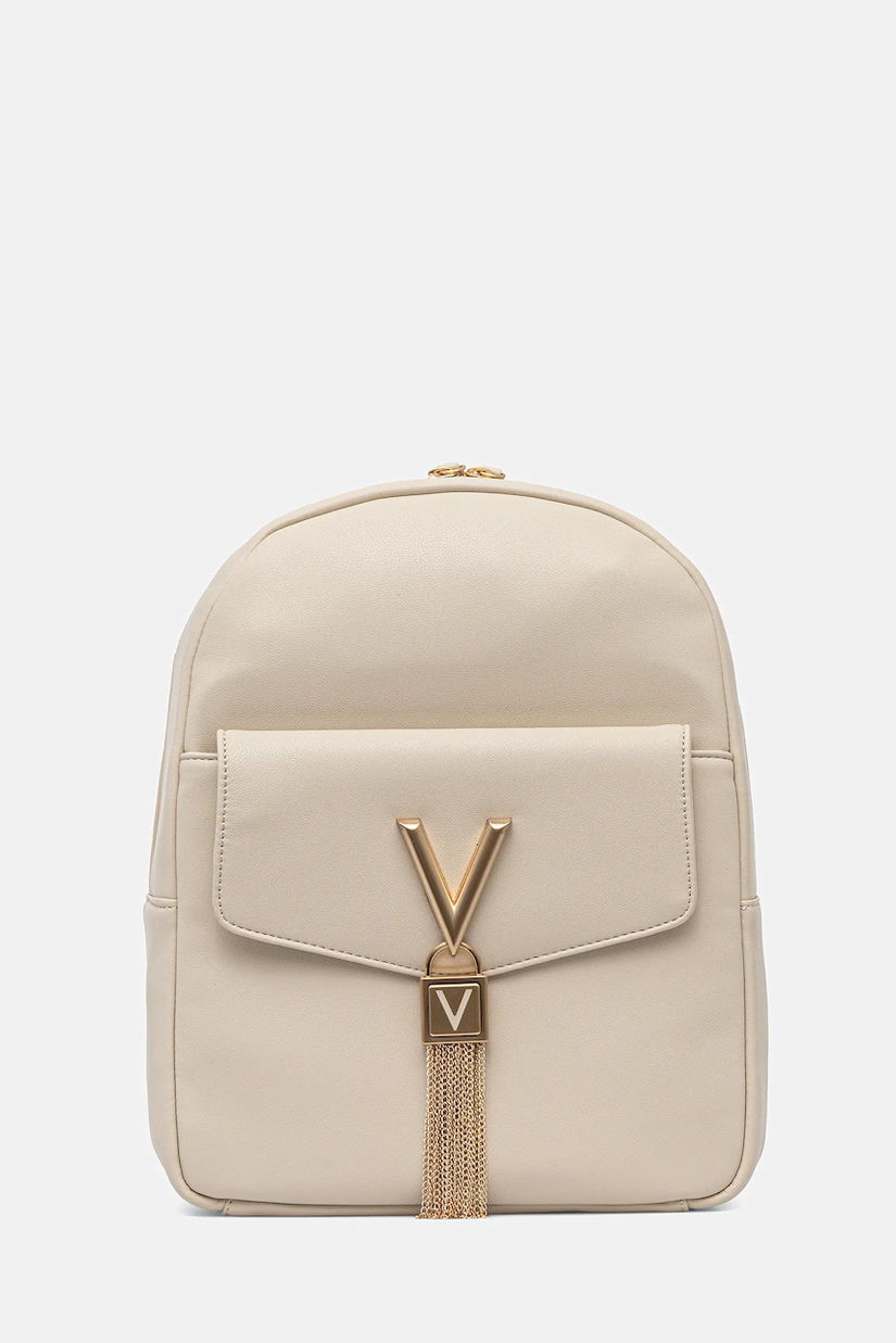 Valentino Bags rucsac culoarea bej, mic, cu imprimeu, VBS9AK20
