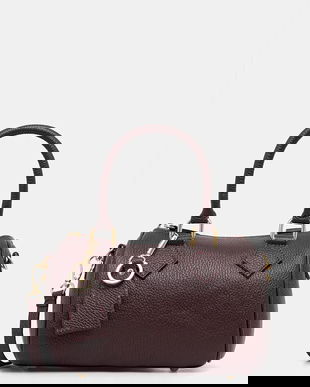 Answear.LAB poseta de piele culoarea bordo