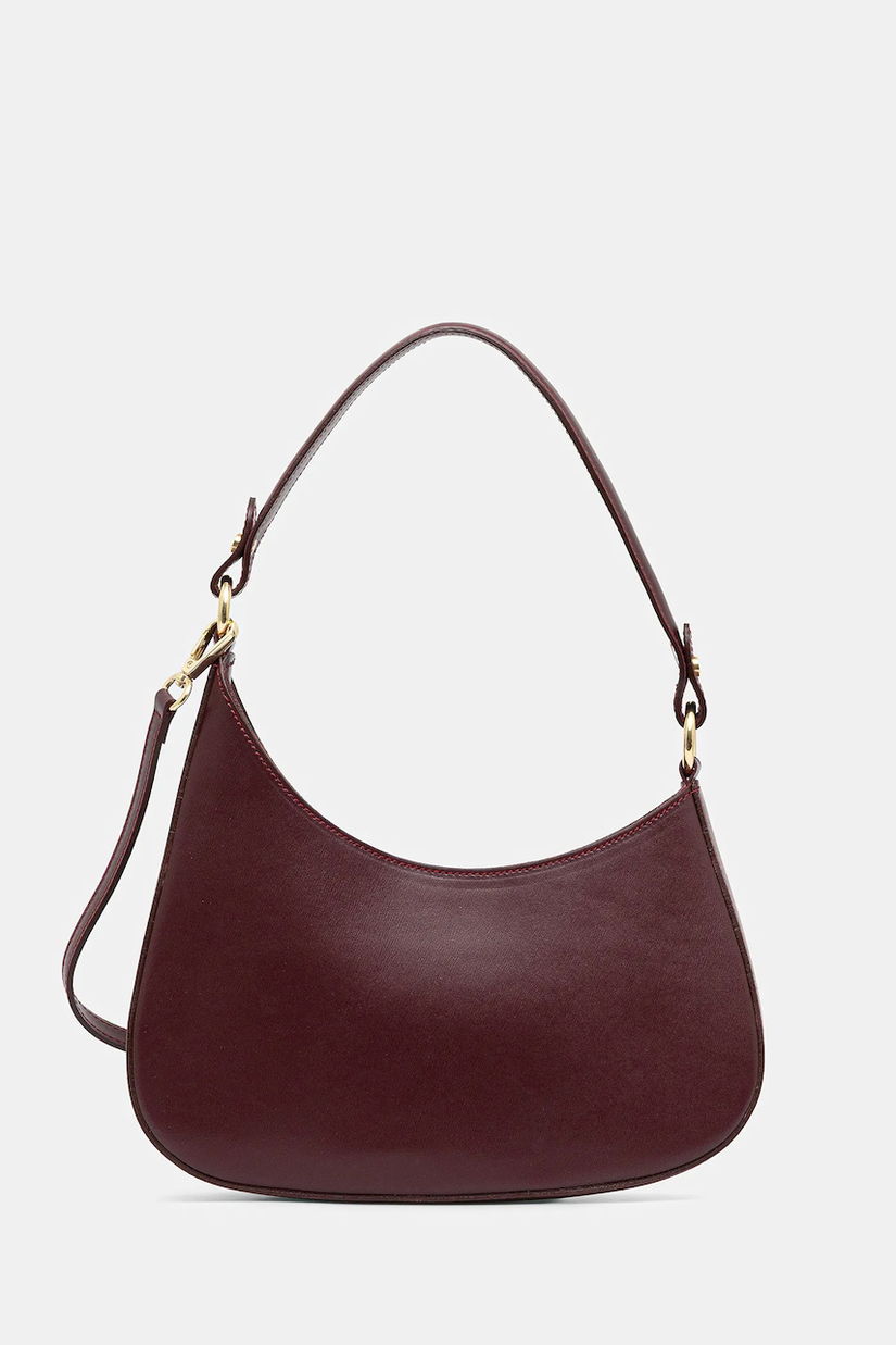 Answear.LAB poseta de piele culoarea bordo