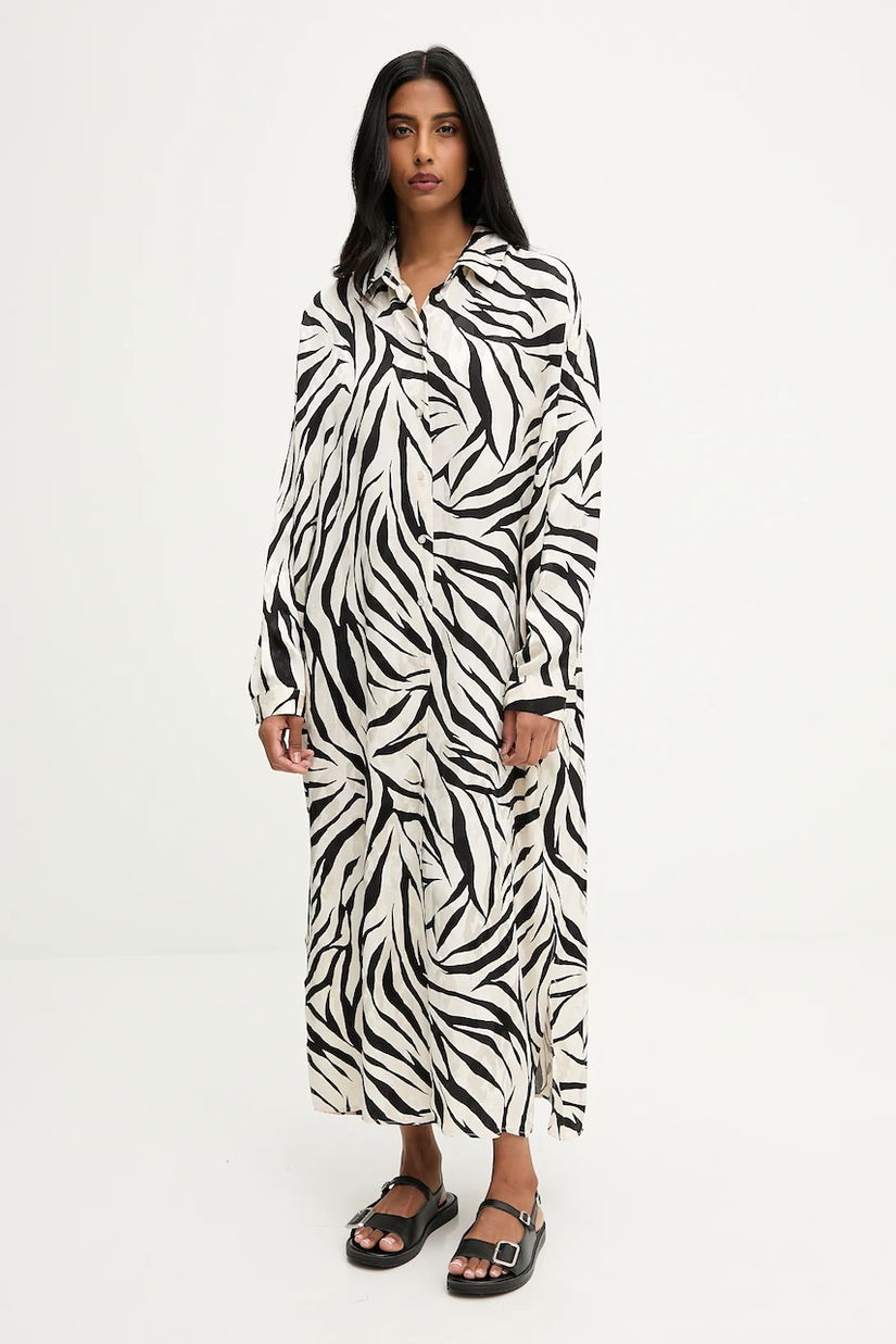 Answear.LAB rochie culoarea bej, maxi, oversize