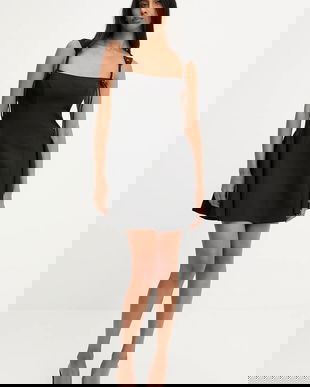 Answear.LAB rochie culoarea negru, mini, evazati