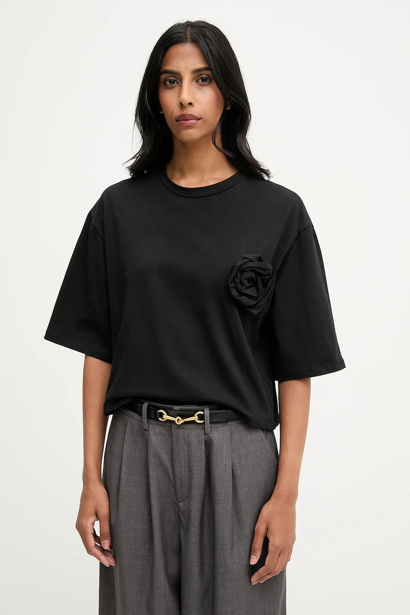 Answear.LAB bluza culoarea negru, neted