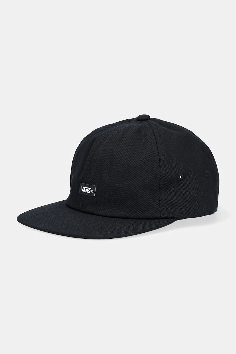 Vans șapcă de baseball din bumbac culoarea negru, VN000QA1BLK1