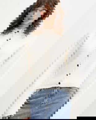 Never Fully Dressed cardigan culoarea bej, NFDKN676