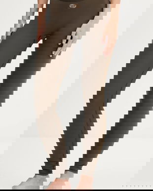 Diesel colanți MINA-UTLT culoarea verde, uni, A18318.0PJBA