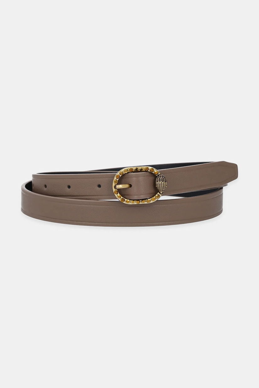 Kurt Geiger London curea de piele culoarea maro, 3654047109