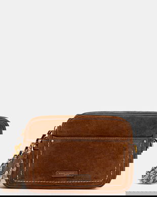 Gianni Chiarini geantă de mână din piele întoarsă NINA culoarea maro, BS.12060.CM