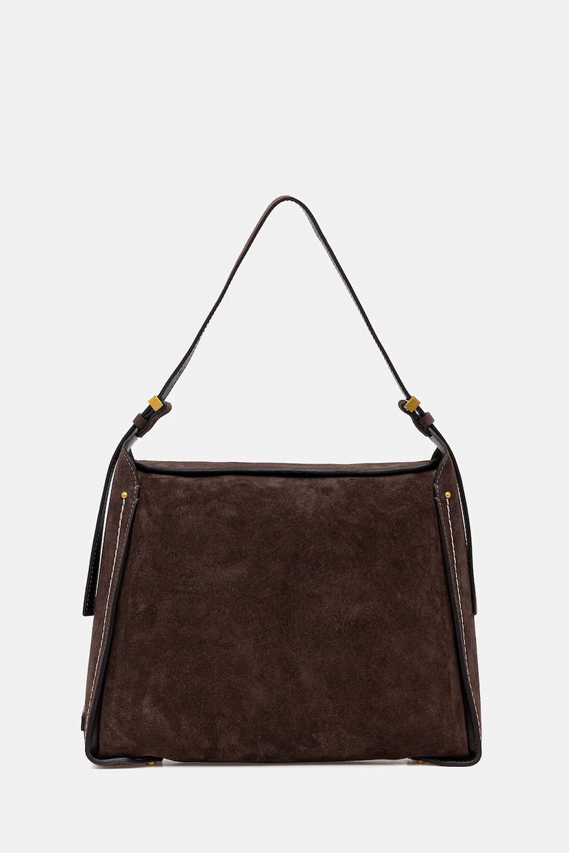 Gianni Chiarini geantă de mână din piele întoarsă PENELOPE culoarea maro, BS.12043.CM