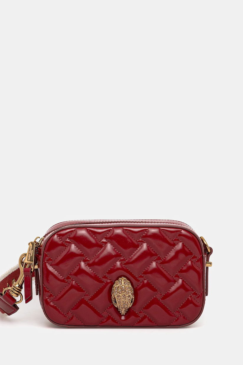 Kurt Geiger London poșetă de piele KENSINGTON culoarea bordo, 9078950319