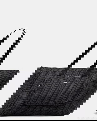 MICHAEL Michael Kors poșetă cu două fețe TANNER culoarea negru, 30T5STNT3C