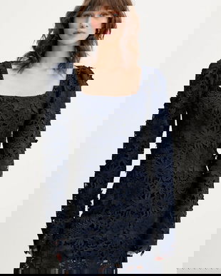 Rotate rochie culoarea bleumarin, mini, drept, 1150321725