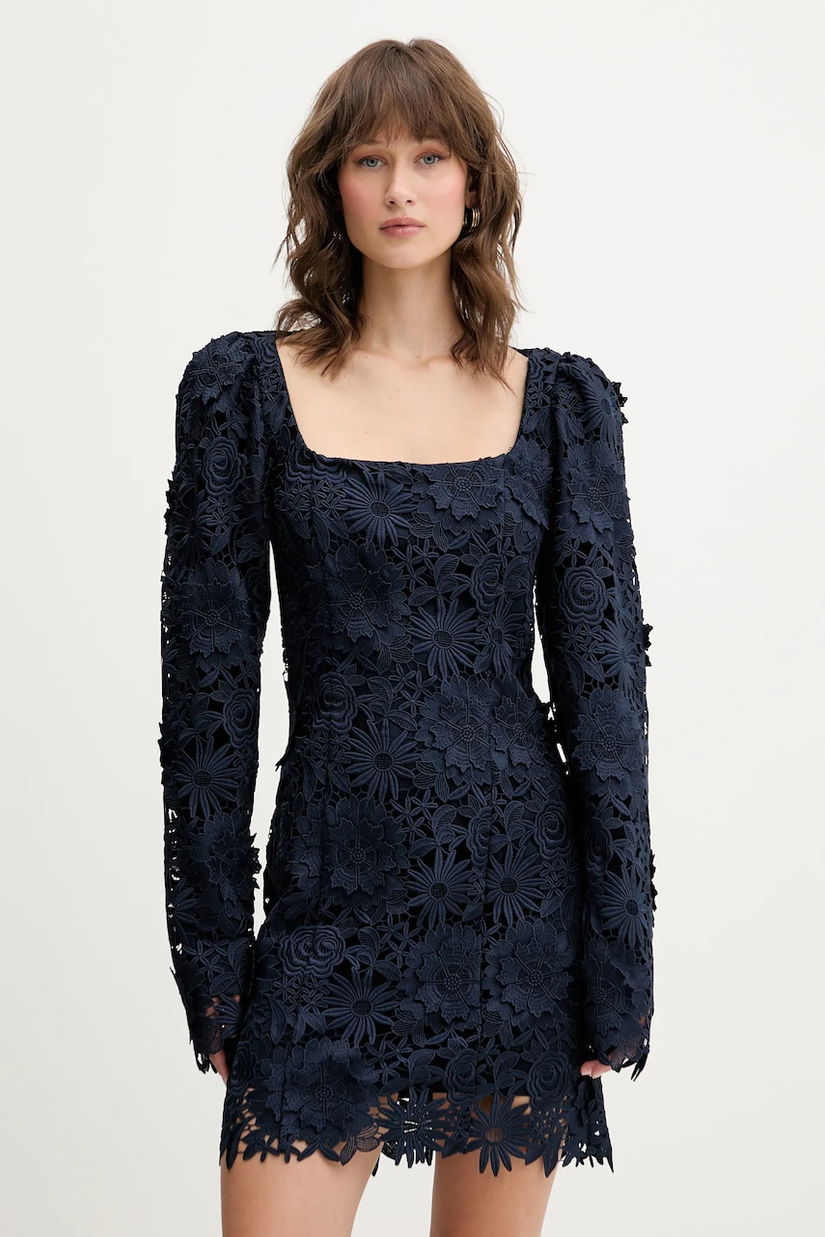 Rotate rochie culoarea bleumarin, mini, drept, 1150321725