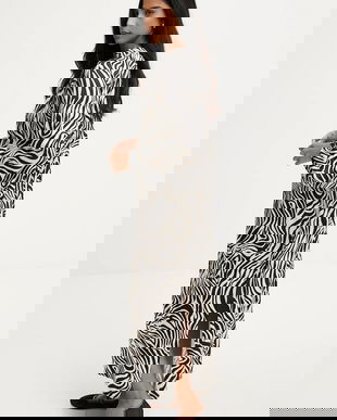 Answear.LAB rochie culoarea negru, midi, evazati