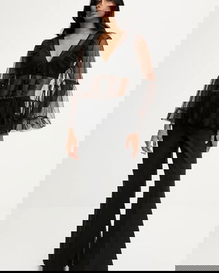 Answear.LAB bluza culoarea negru, neted