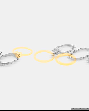 Coach inel 3-pack 37527627GLD710