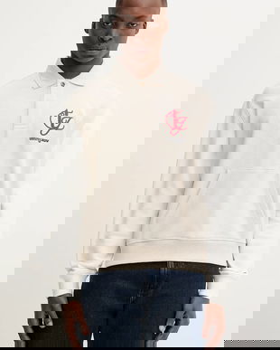 Tommy Jeans hanorac de bumbac culoarea bej, melanj, DM0DM21800