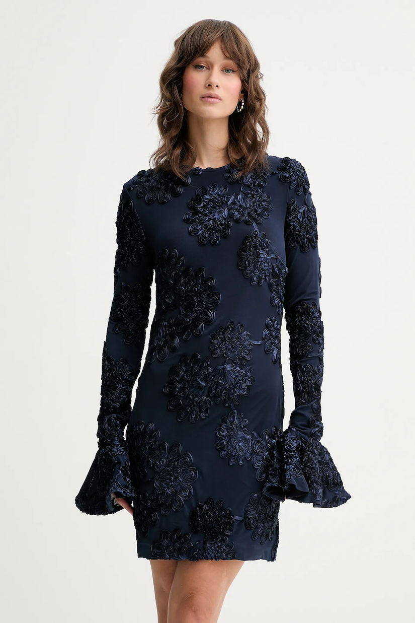 Rotate rochie 0 culoarea bleumarin, mini,mulată, 114218340