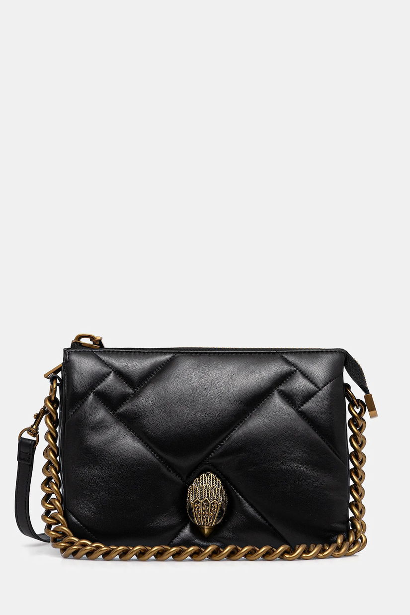 Kurt Geiger London poșetă de piele KENSINGTON culoarea negru, 3571900109