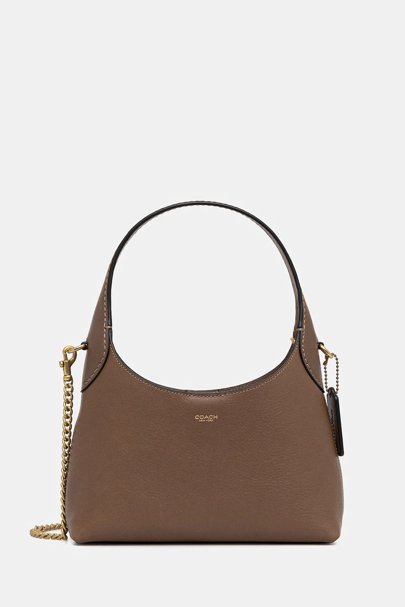 Coach poșetă de piele Brooklyn 23 culoarea maro, CW614
