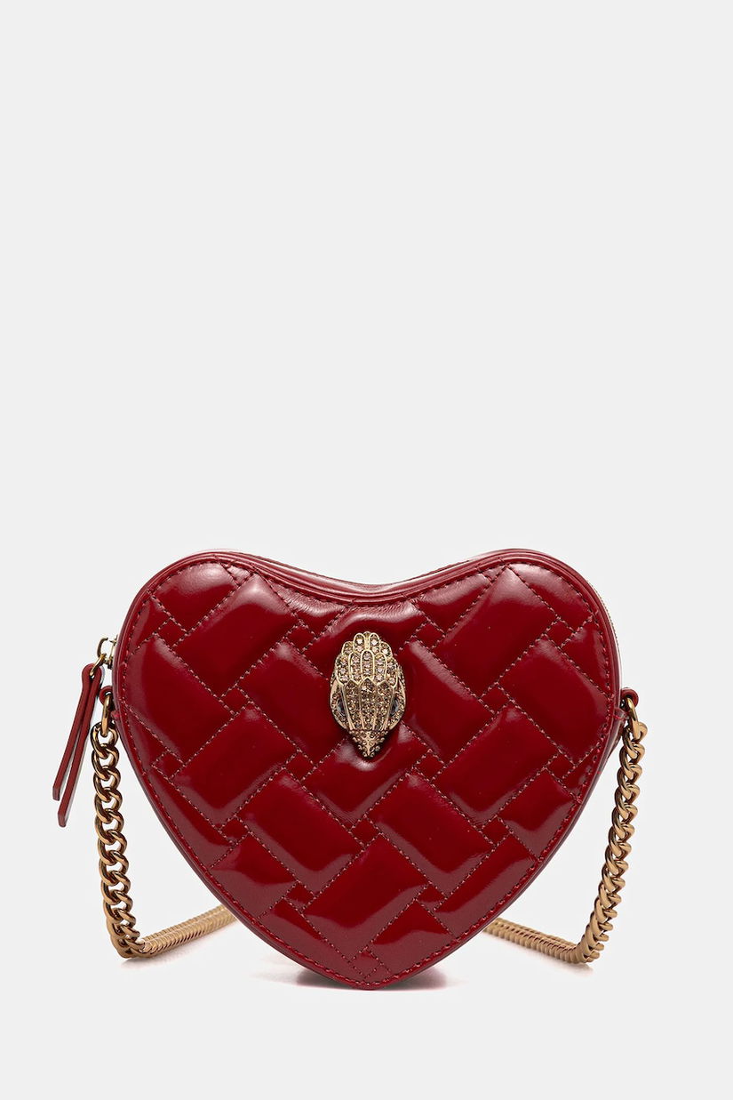 Kurt Geiger London poșetă de piele KENSINGTON culoarea bordo, 4027150319