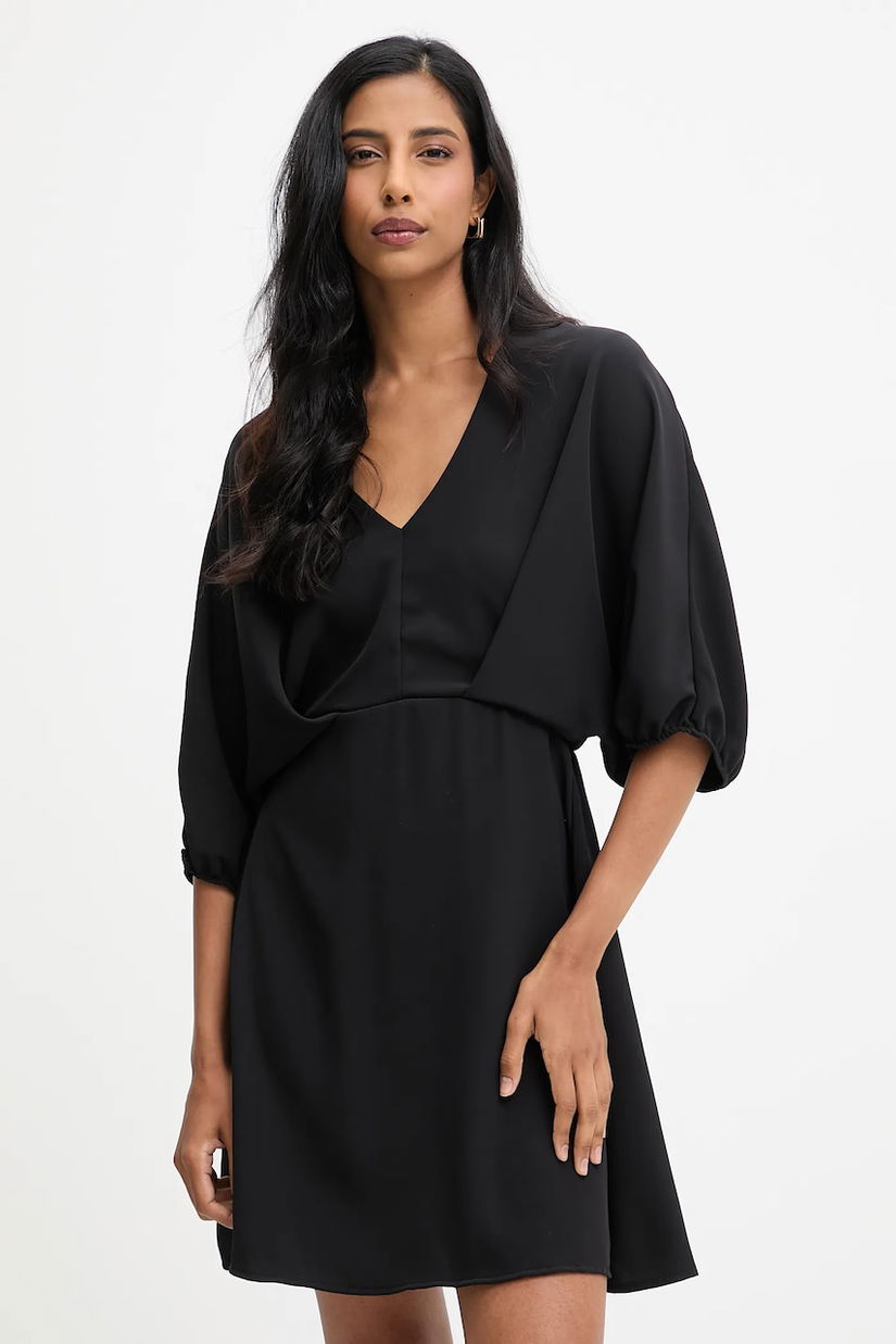 Answear.LAB rochie culoarea negru, mini, evazati