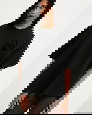 Answear.LAB bluza culoarea negru, cu imprimeu