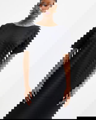 MM rochie DANDY culoarea negru, mini, drept, 2526626077600