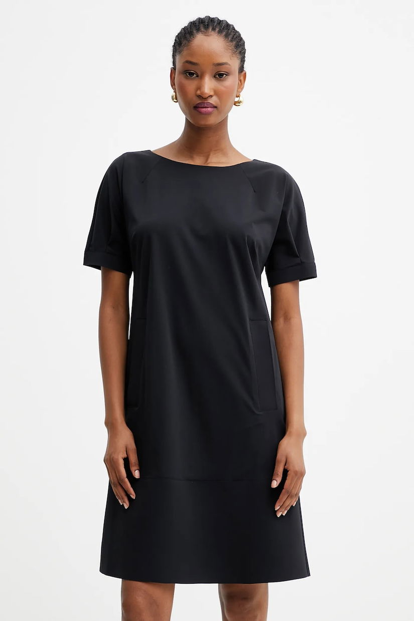 MM rochie DANDY culoarea negru, mini, drept, 2526626077600