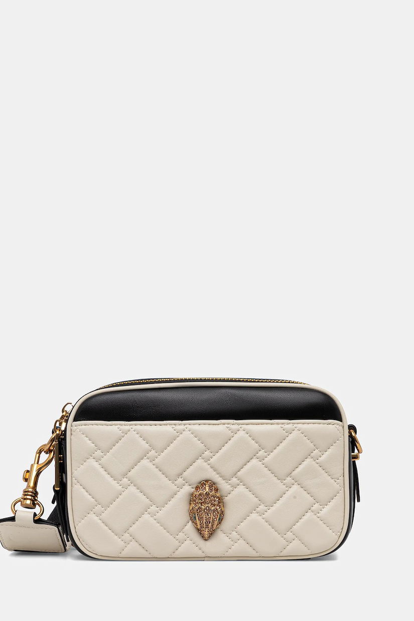 Kurt Geiger London poșetă de piele KENSINGTON culoarea bej, 4684601109