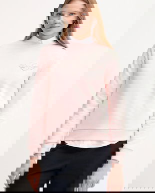 Gant bluză culoarea roz, uni, 4202586