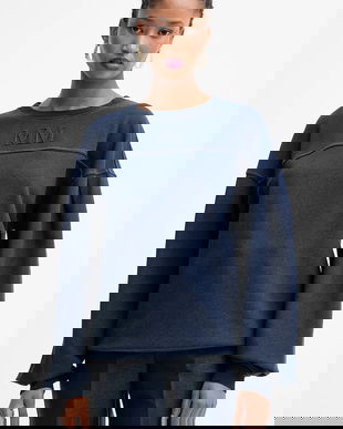 MM bluză MOGOL culoarea bleumarin, cu imprimeu, 2526926017600