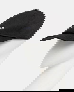 MSGM șapcă de baseball din bumbac culoarea negru, 3940ML02.257580