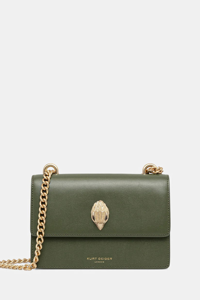 Kurt Geiger London poșetă de piele SHOREDITCH culoarea verde, 3536275109