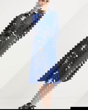 MM rochie de mătase JADI midi, drept, 2526226017600