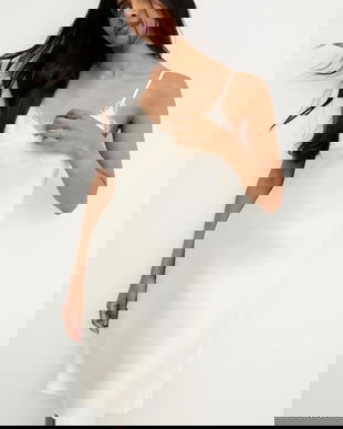 Answear.LAB rochie culoarea bej, mini, drept