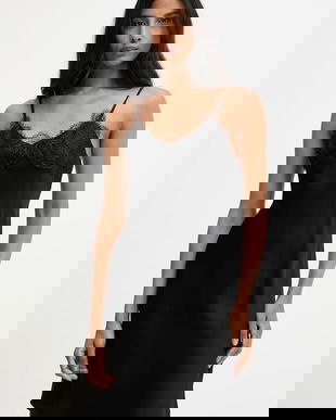 Answear.LAB rochie culoarea negru, mini, drept