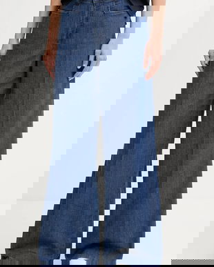 OUI jeans culoarea bleumarin, 90913