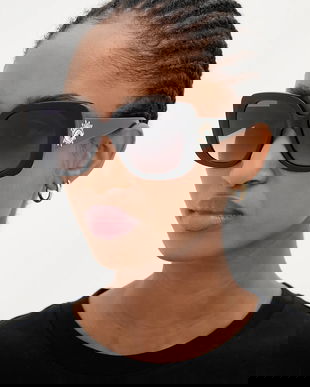 Kurt Geiger London ochelari de soare Evil Eye culoarea negru, 4738900679