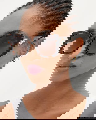 Kurt Geiger London ochelari de soare Evil Eye culoarea maro, 4738932679