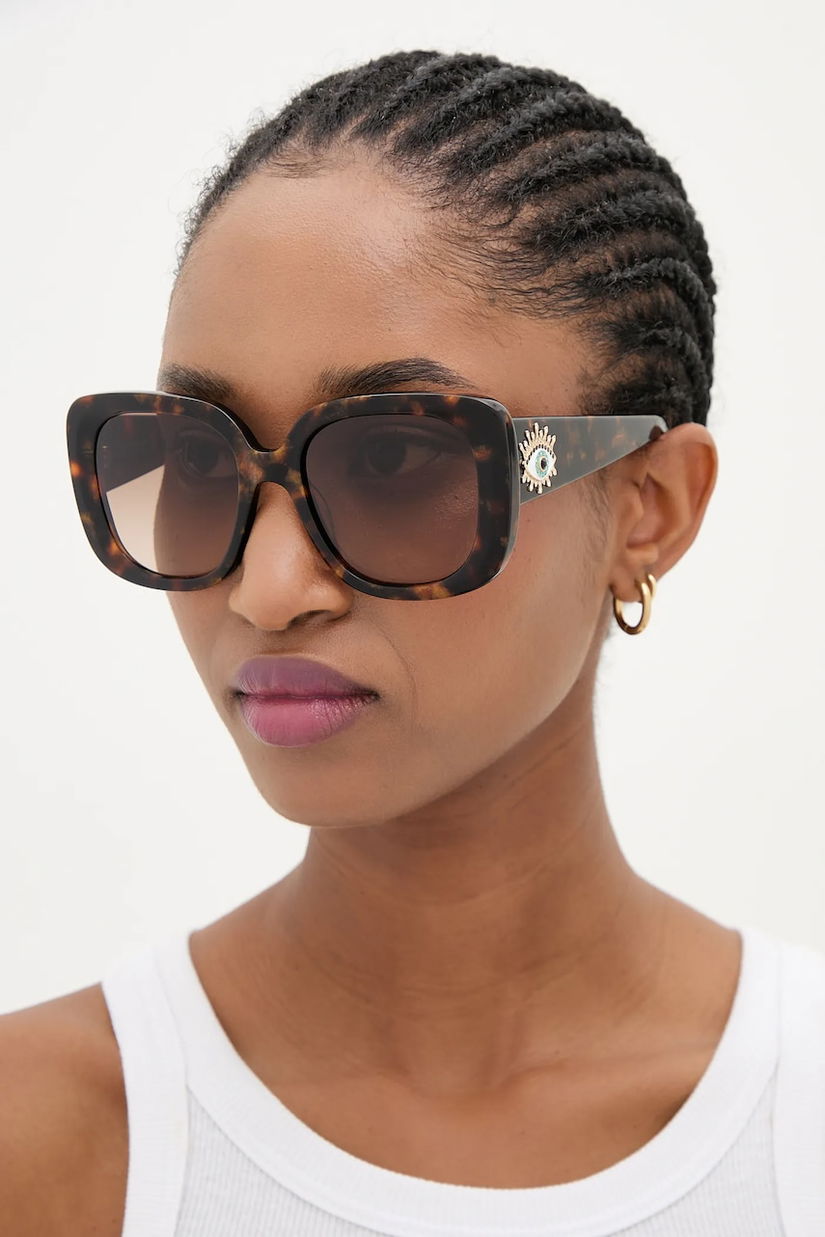 Kurt Geiger London ochelari de soare Evil Eye culoarea maro, 4738932679