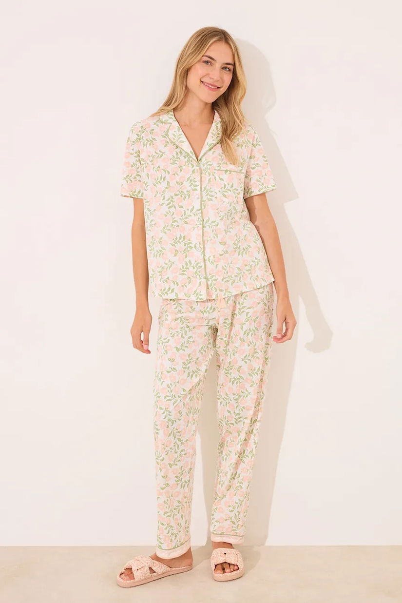 women'secret pijamale de bumbac culoarea roz, bumbac, 3599217