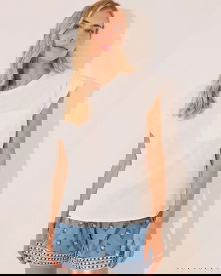 women'secret tricou din bumbac culoarea alb, bumbac, 3592405